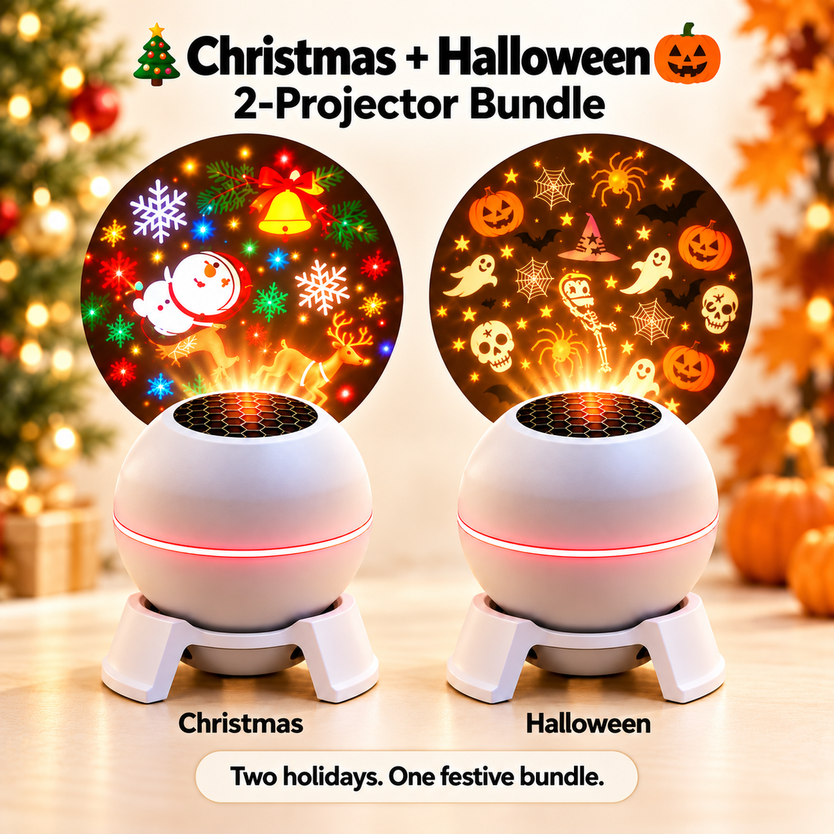 Moving Holiday Pattern Projector