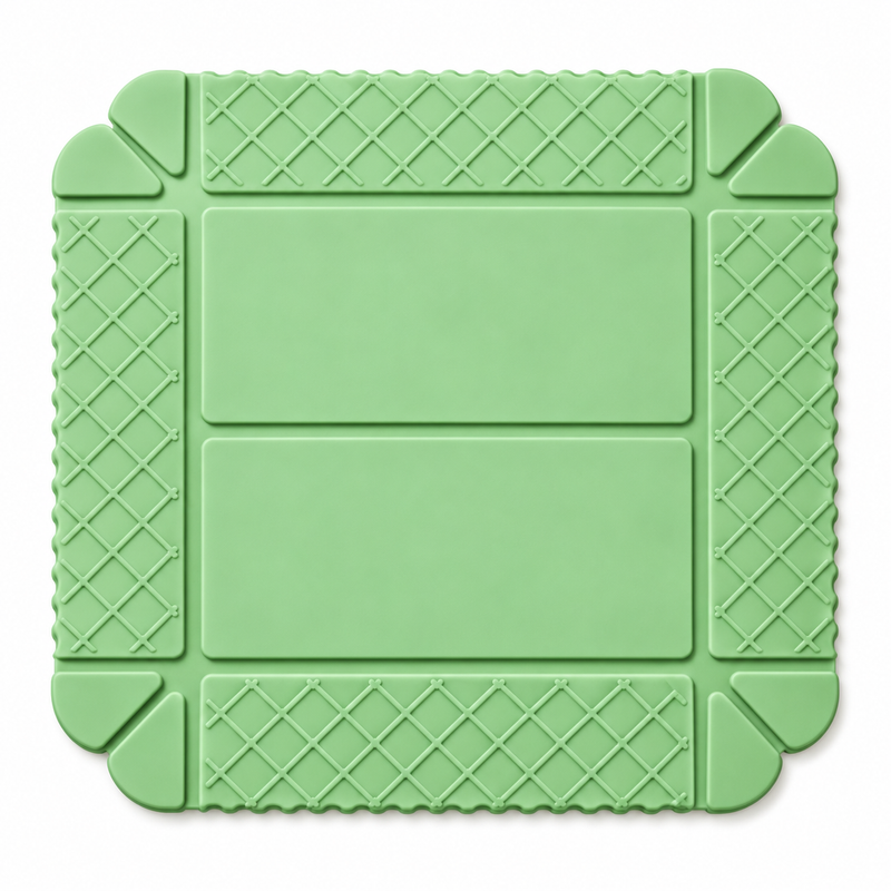 Green silicone trivet