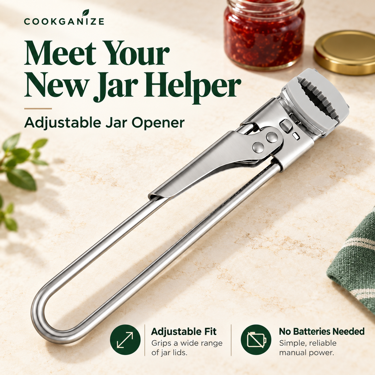 COOKGANIZE™ Silicone-Lined Jar Opener-1
