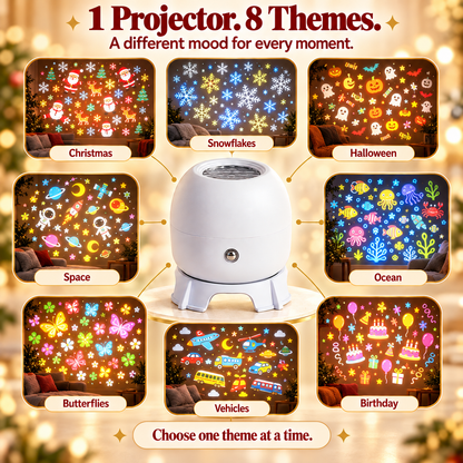 Moving Holiday Pattern Projector