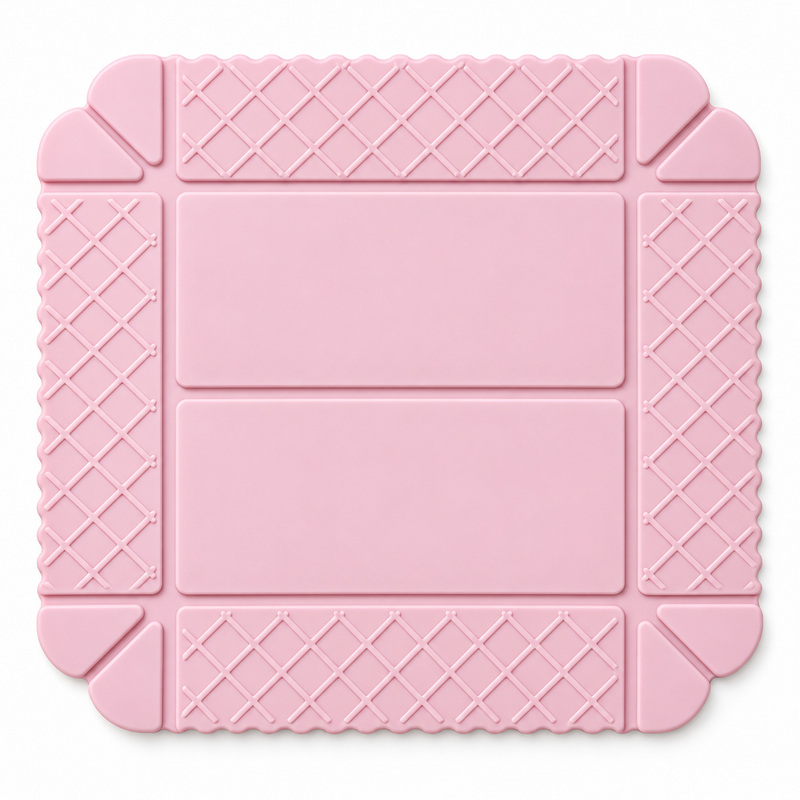 Pink silicone trivet