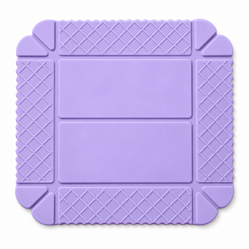 Purple silicone trivet