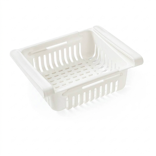 Retractable Refrigerator Storage Bin/Basket – Household Egg Organizer