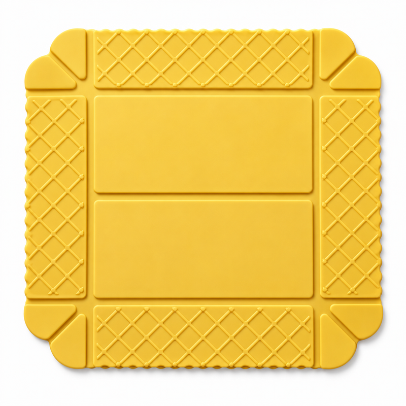 Yellow silicone trivet