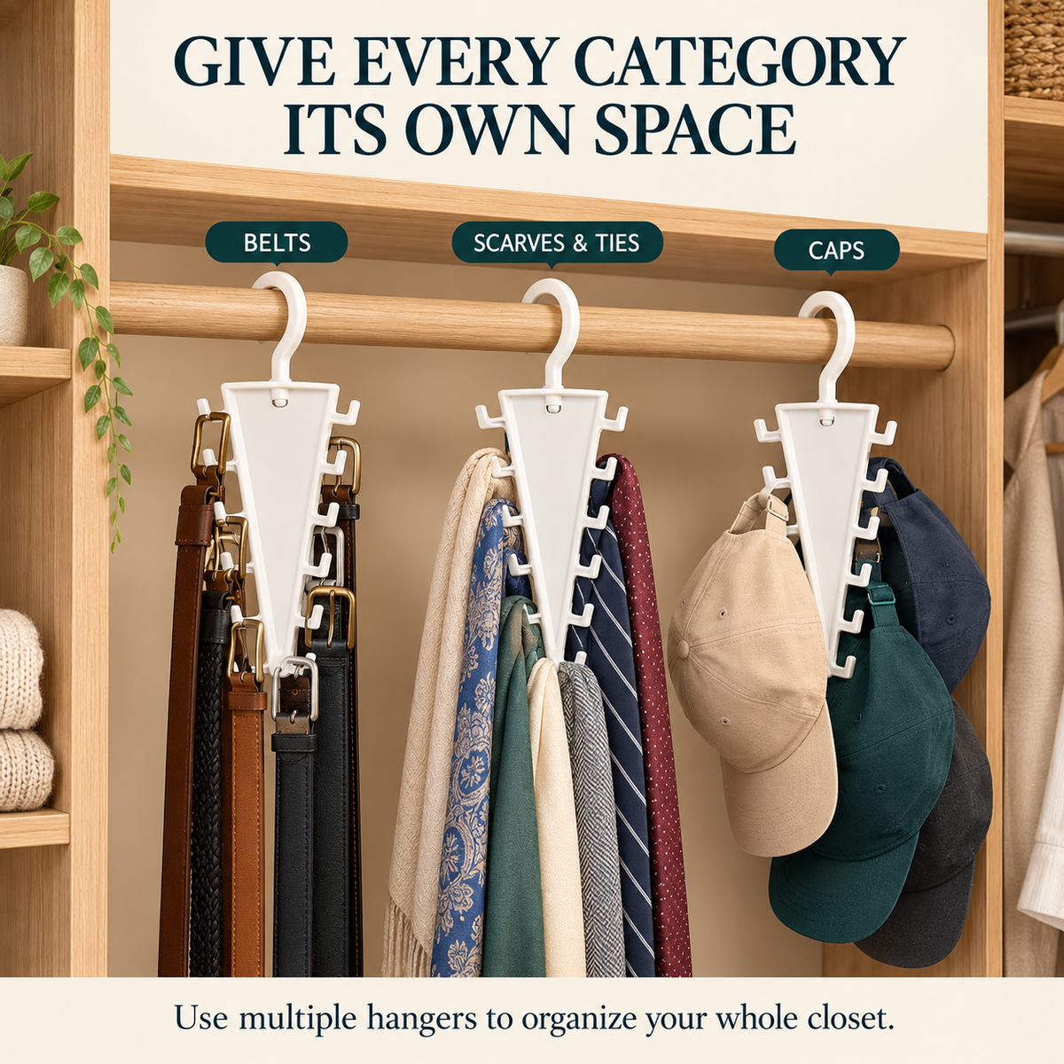 🔥BLACK FRIDAY ONLY - 360° Rotating Space-Saving Hanger – Organize Clothes & Accessories