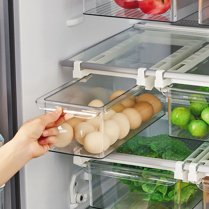 Refrigerator Storage Box: Drawer-Style Hanging Basket for Internal Suspension (Fresh & Frozen Storage)