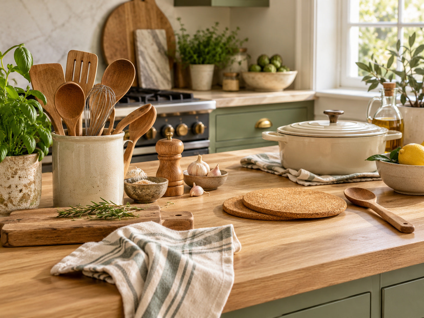 Everyday kitchen clutter