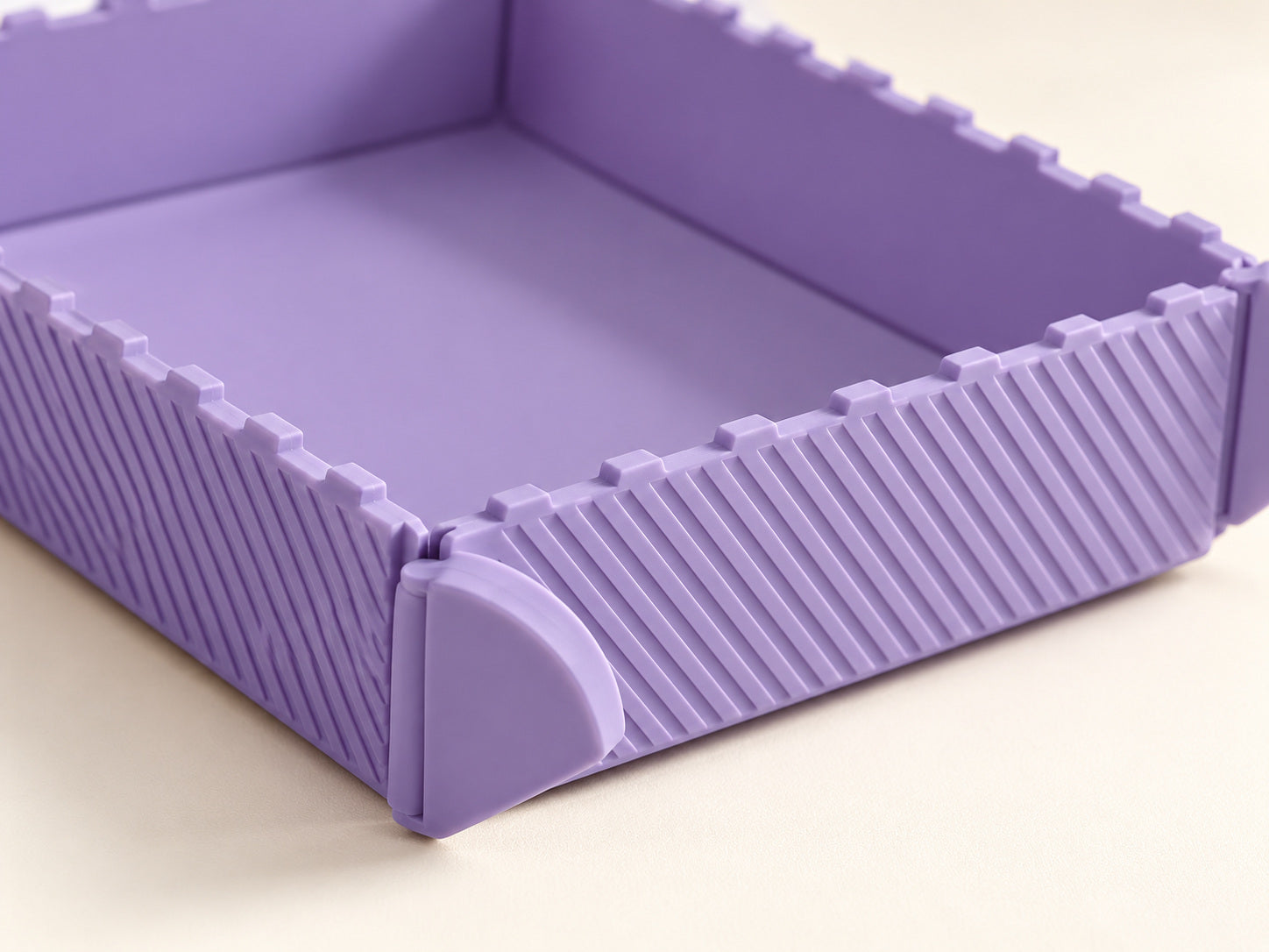 Close-up of the flexible silicone folding structure