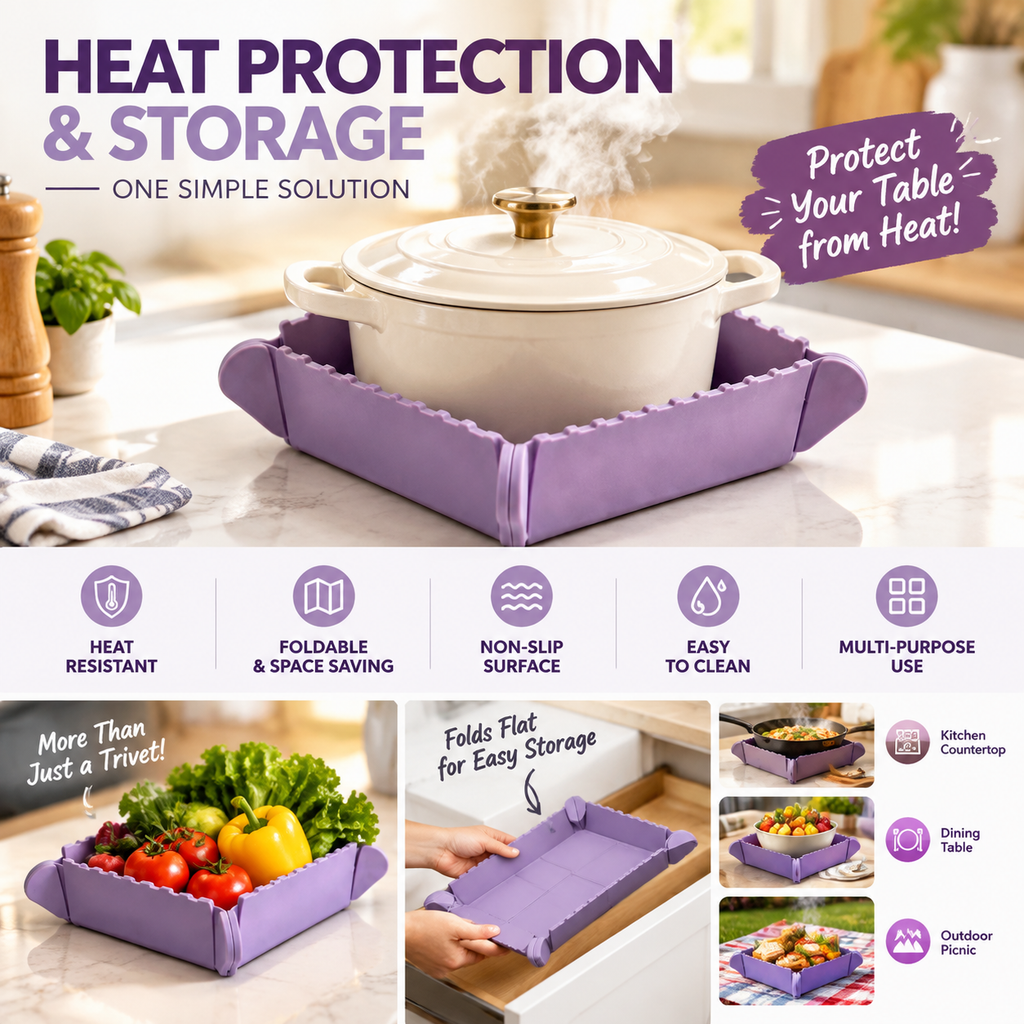 COOKGANIZE™ Magnetic Foldable Trivet