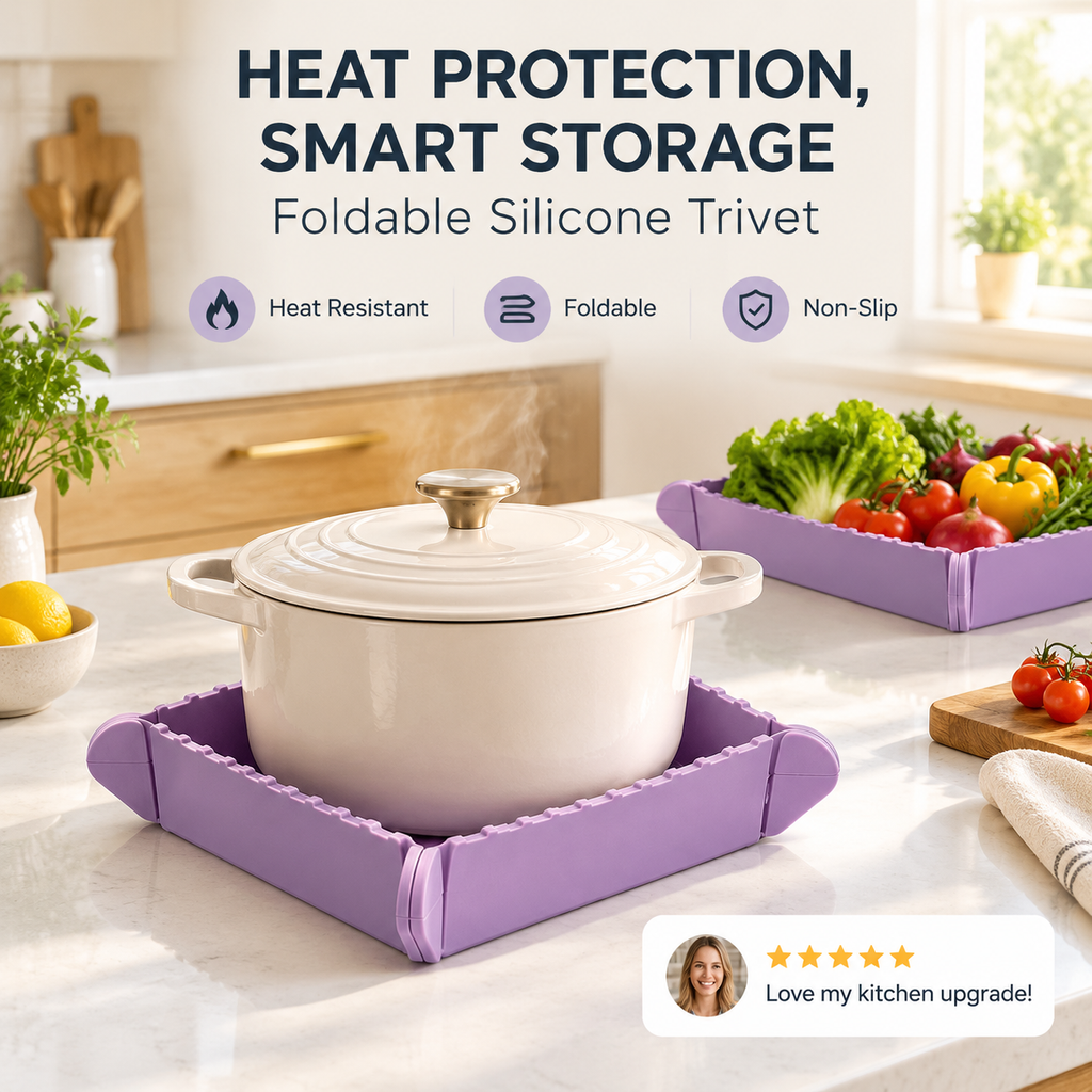 COOKGANIZE™ Magnetic Foldable Trivet